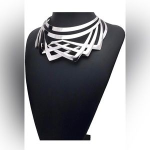 Bold Choker Statement Short Necklace Choker Collar Bib